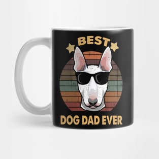 Vintage Dog Dad Bull Terrier Gift For Father's Day Gift Mug